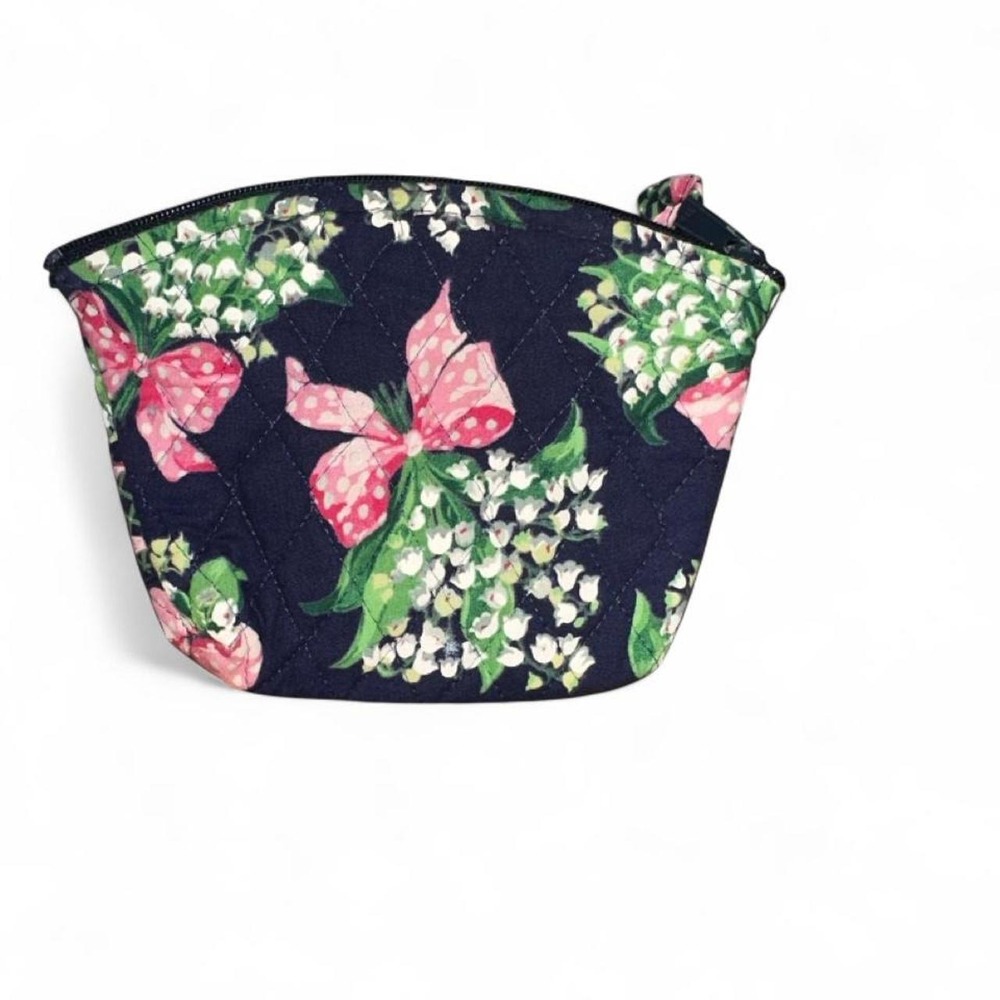 vintage Vera Bradley cosmetic case in the "Return to Happiness" pattern